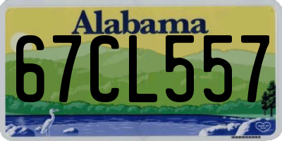 AL license plate 67CL557