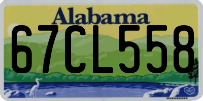 AL license plate 67CL558