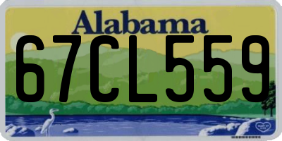 AL license plate 67CL559
