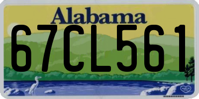 AL license plate 67CL561