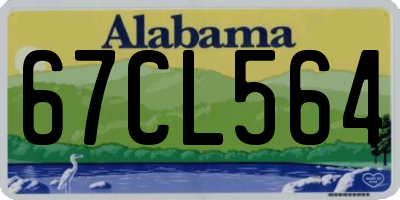 AL license plate 67CL564
