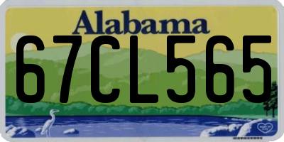 AL license plate 67CL565