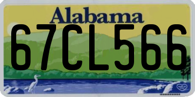AL license plate 67CL566