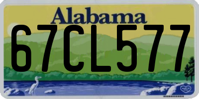 AL license plate 67CL577