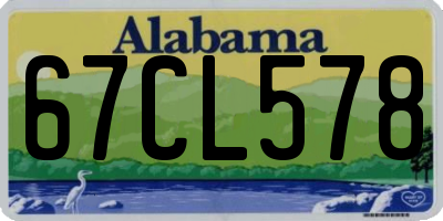 AL license plate 67CL578