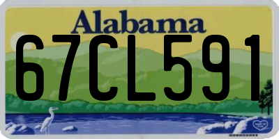 AL license plate 67CL591
