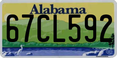 AL license plate 67CL592