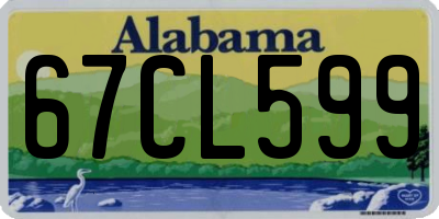 AL license plate 67CL599