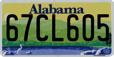 AL license plate 67CL605