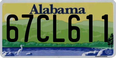 AL license plate 67CL611