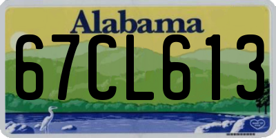 AL license plate 67CL613