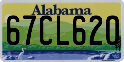 AL license plate 67CL620