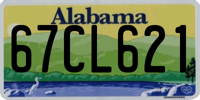 AL license plate 67CL621