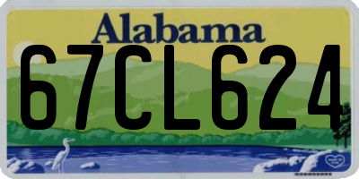 AL license plate 67CL624