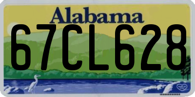 AL license plate 67CL628