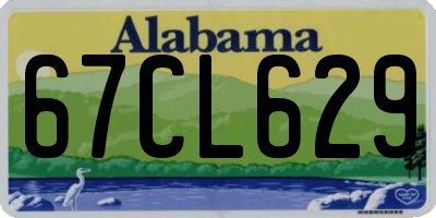 AL license plate 67CL629