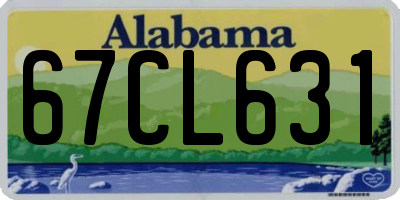 AL license plate 67CL631