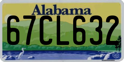 AL license plate 67CL632
