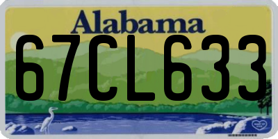 AL license plate 67CL633