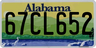 AL license plate 67CL652