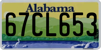 AL license plate 67CL653