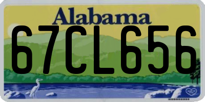 AL license plate 67CL656