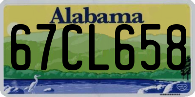 AL license plate 67CL658