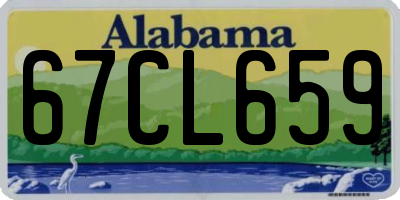 AL license plate 67CL659