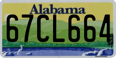 AL license plate 67CL664