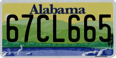 AL license plate 67CL665