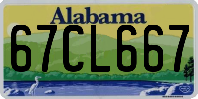 AL license plate 67CL667