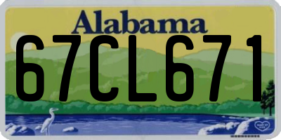 AL license plate 67CL671