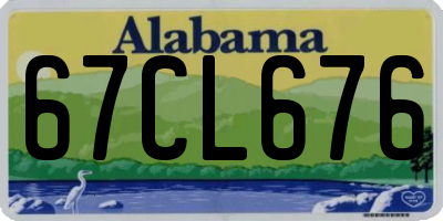 AL license plate 67CL676