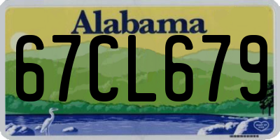 AL license plate 67CL679