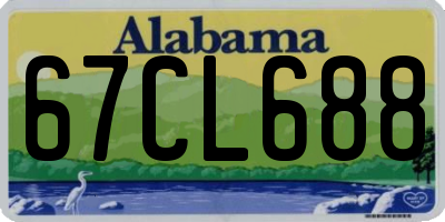AL license plate 67CL688