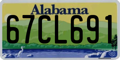 AL license plate 67CL691