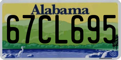 AL license plate 67CL695