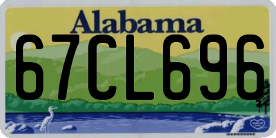 AL license plate 67CL696