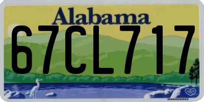 AL license plate 67CL717