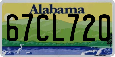 AL license plate 67CL720