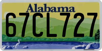 AL license plate 67CL727