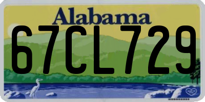 AL license plate 67CL729