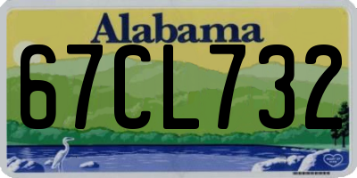 AL license plate 67CL732