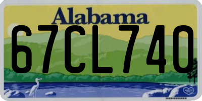AL license plate 67CL740