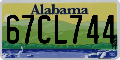 AL license plate 67CL744