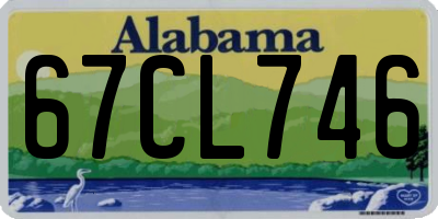 AL license plate 67CL746