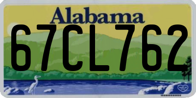 AL license plate 67CL762