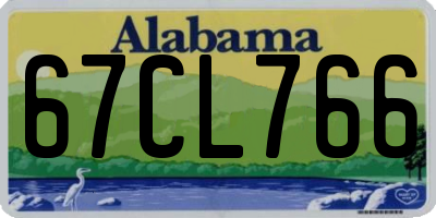 AL license plate 67CL766
