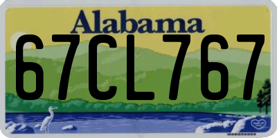 AL license plate 67CL767