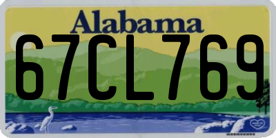 AL license plate 67CL769